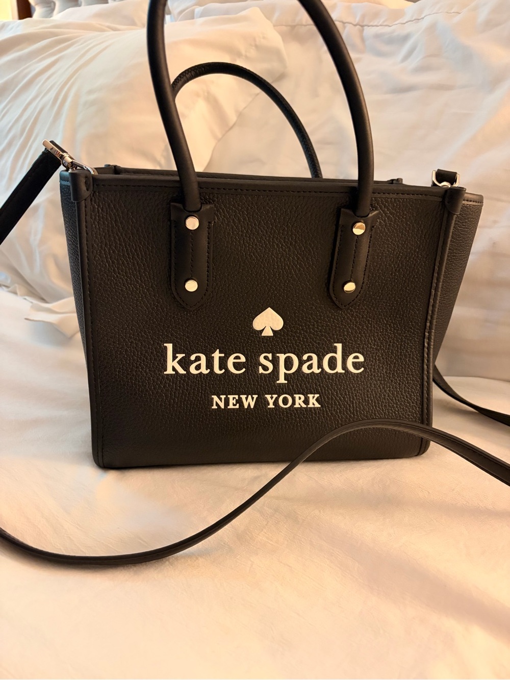 Kate Spade New York Black Leather Top-Handle Satchel